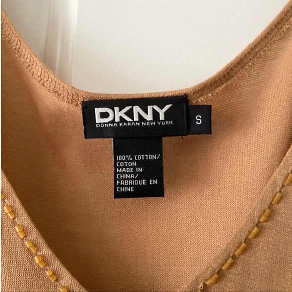 Vintage DKNY Women's Beaded Embroidered Tank Top - Picture 5 of 5